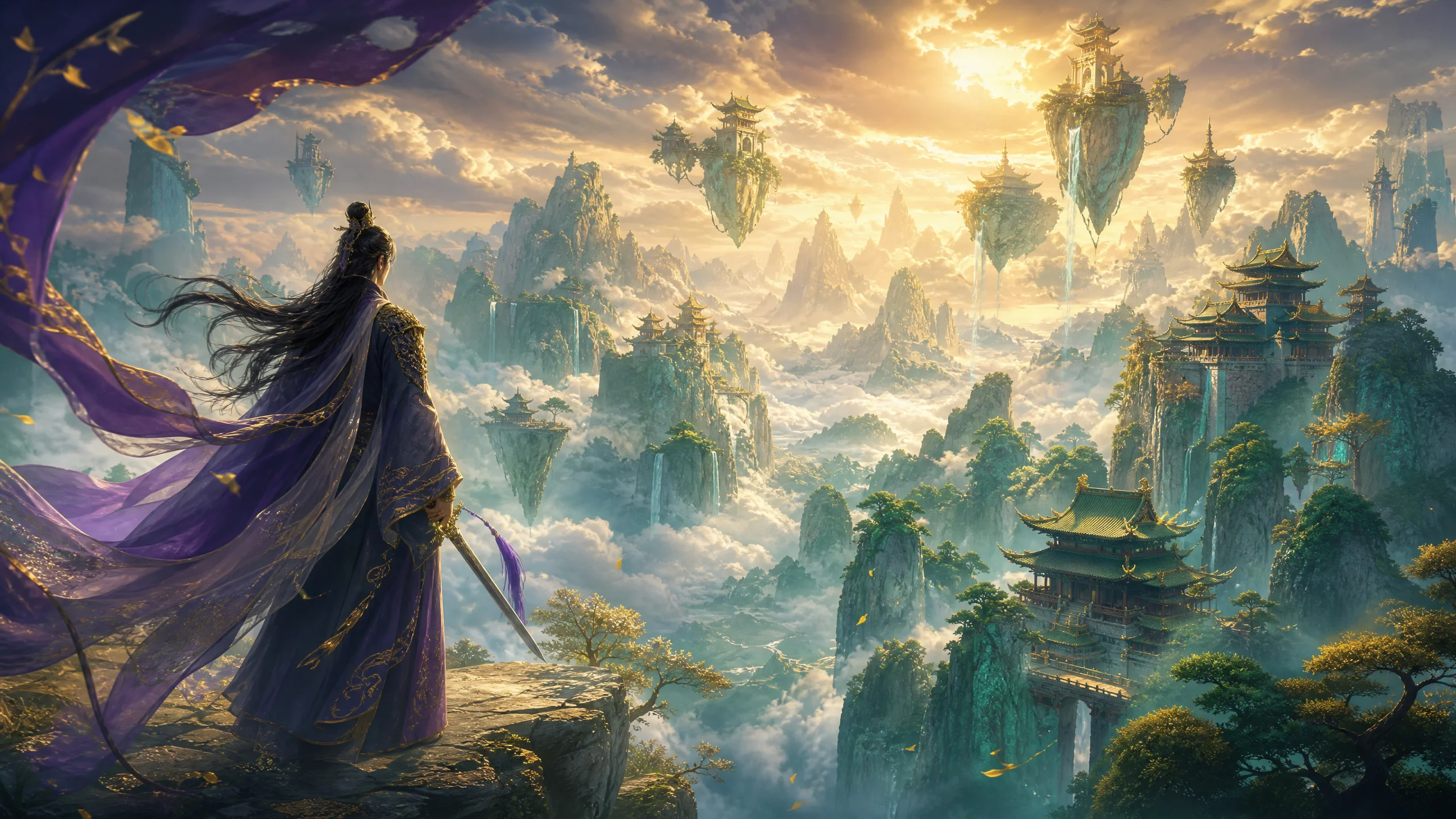 古装奇幻短剧《云端仙途》剧本封面